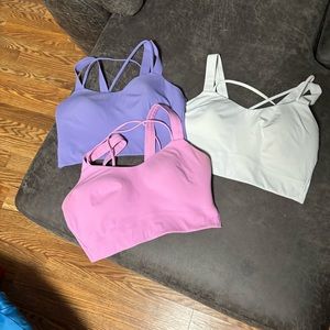 Bundle of three Lululemon like a cloud bra